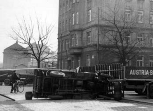 Februar 1934: Längenfeldgasse (Wien-Meidling)