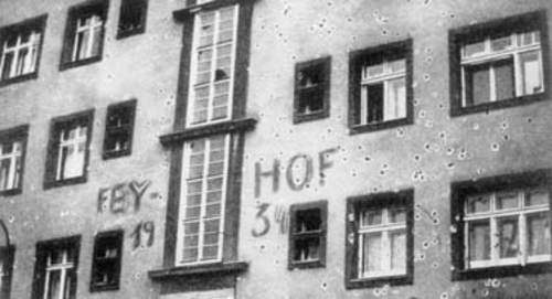 Februar 1934: Wien-Meidling, Aichholzgasse