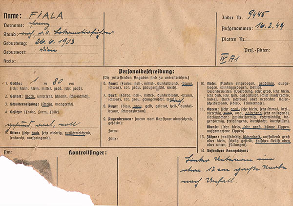 DÖW - Erinnern - Fotos und Dokumente - 1938 - 1945 - NS 