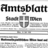 Amtsblatt der Stadt Wien, 1938