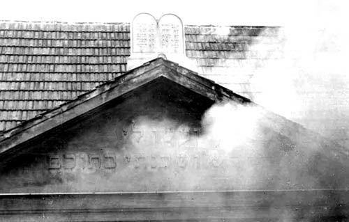 Brennende Synagoge Klosterneuburg