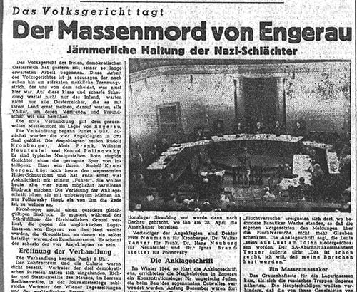 Volksstimme, 15. 8. 1945