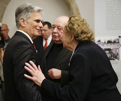 Werner Faymann, Rudolf Gelbard, Katharina Sasso (Foto: © BKA / Andy Wenzel)