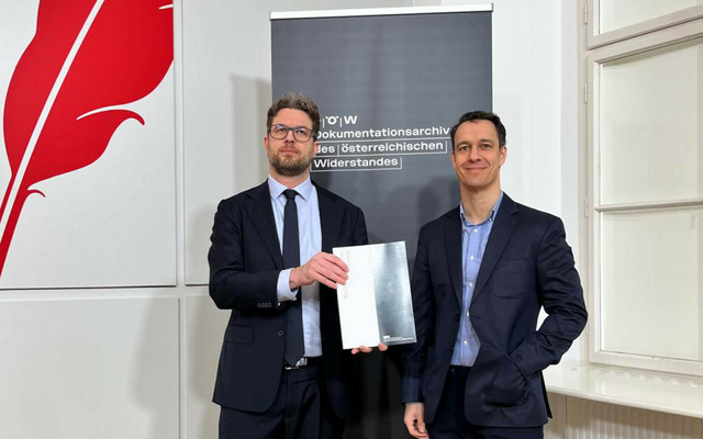 Andreas Kranebitter und Bernhard Weidinger bei der Präsentation des Rechtsextremismusbericht 2024