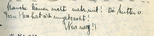 Tagebuchauszug, 3. 9. 1938