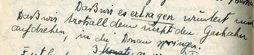 Tagebuchauszug, 3. 9. 1938