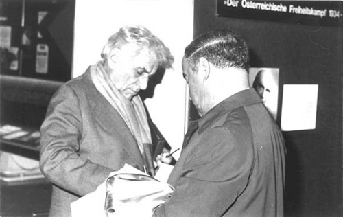 Leonard Bernstein und Herbert Steiner 