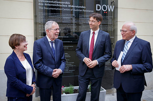 Alexander Van der Bellen, Doris Schmidauer, Markus Figl, Claus Raidl 