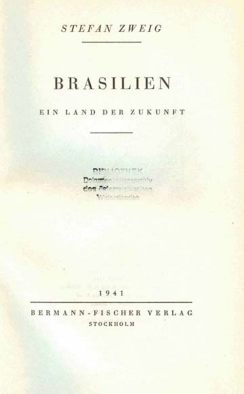 Stefan Zweig: Brasilien