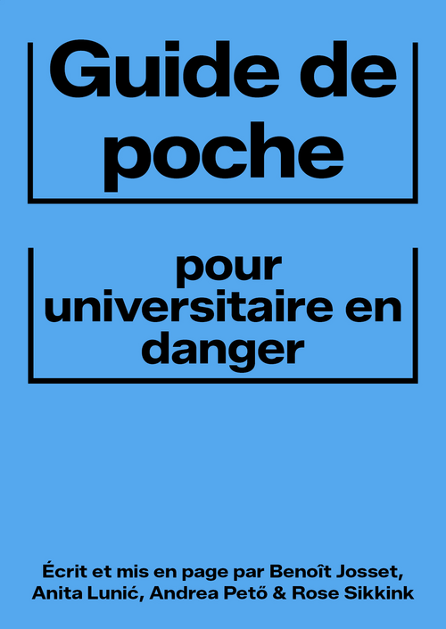 Guide de poche pour universitaire en danger Guide de poche pour universitaire en danger