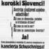 Flugblatt des Slowenischen Kulturverbandes
